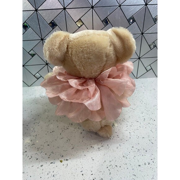 VTG Dan Dee Teddy Bear Plush Holding Pink Heart Picture Frame 8in - Picture 5 of 11